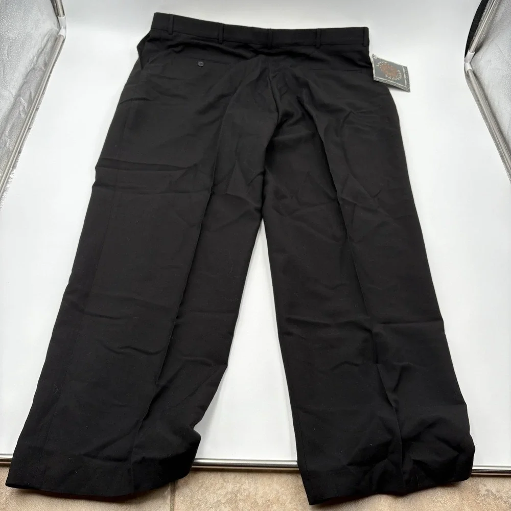 Vintage Levi's Travelers Miralaine Wool Blend Pleated Pants Mens 42x30 Black NWT